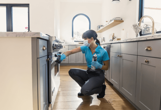 Merry Maid Cleaning Oven
